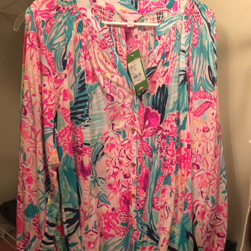 Lilly Pulitzer button down blouse